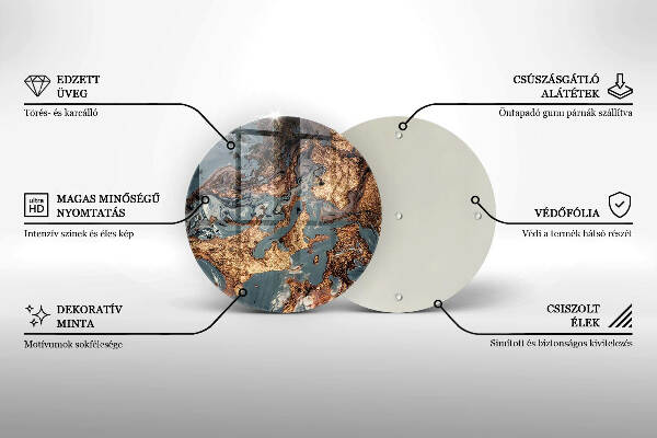 Grabkerzen Unterlage Goldene Felsformation