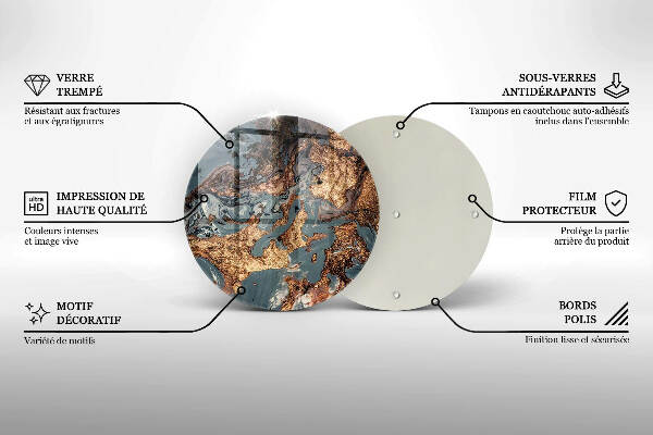 Grabkerzen Unterlage Goldene Felsformation