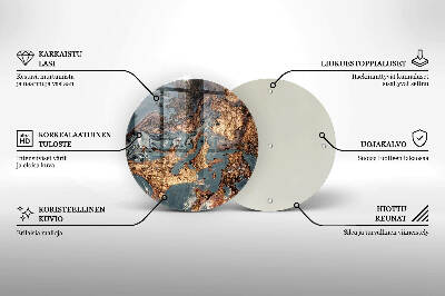 Grabkerzen Unterlage Goldene Felsformation