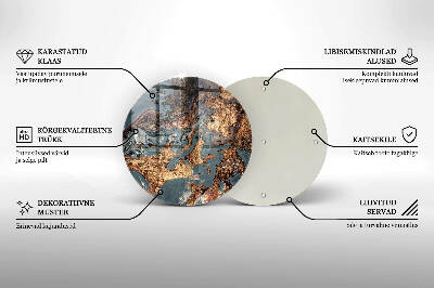 Grabkerzen Unterlage Goldene Felsformation