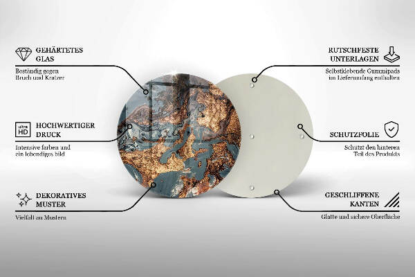 Grabkerzen Unterlage Goldene Felsformation