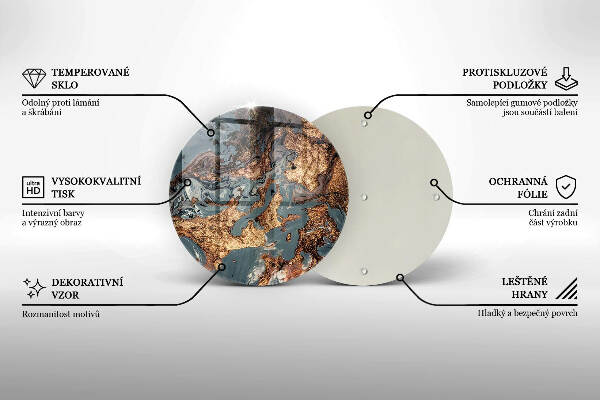 Grabkerzen Unterlage Goldene Felsformation