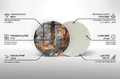 Grabkerzen Unterlage Goldene Felsformation