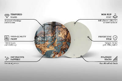 Grabkerzen Unterlage Goldene Felsformation