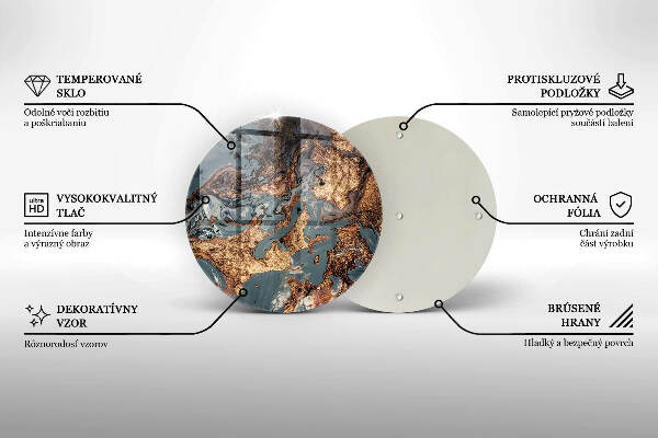 Grabkerzen Unterlage Goldene Felsformation