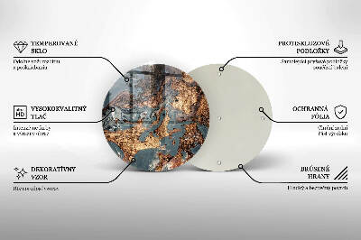 Grabkerzen Unterlage Goldene Felsformation