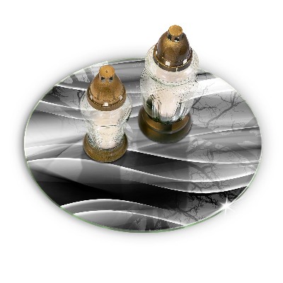 Unterlage für Kerzen Abstrakte, sanfte Linien