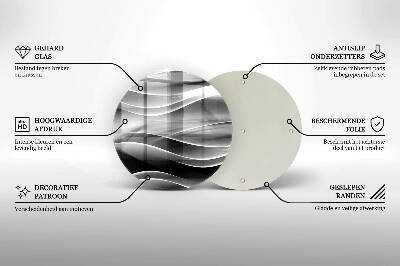 Unterlage für Kerzen Abstrakte, sanfte Linien