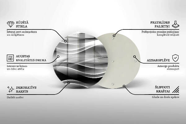 Unterlage für Kerzen Abstrakte, sanfte Linien