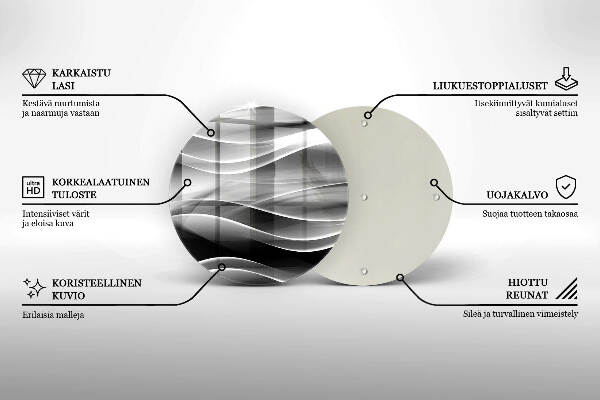 Unterlage für Kerzen Abstrakte, sanfte Linien