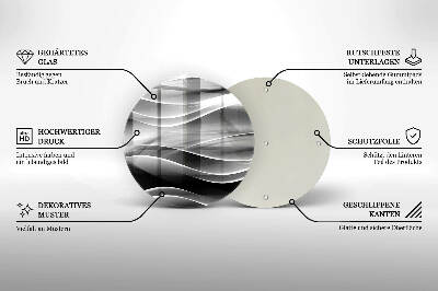 Unterlage für Kerzen Abstrakte, sanfte Linien