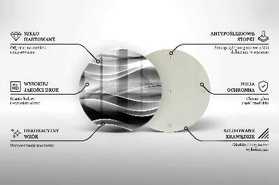 Unterlage für Kerzen Abstrakte, sanfte Linien