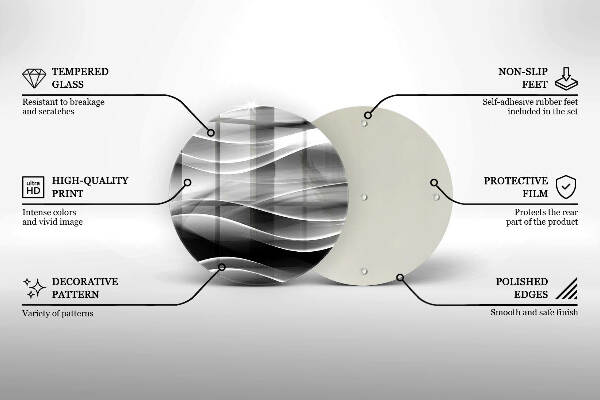 Unterlage für Kerzen Abstrakte, sanfte Linien