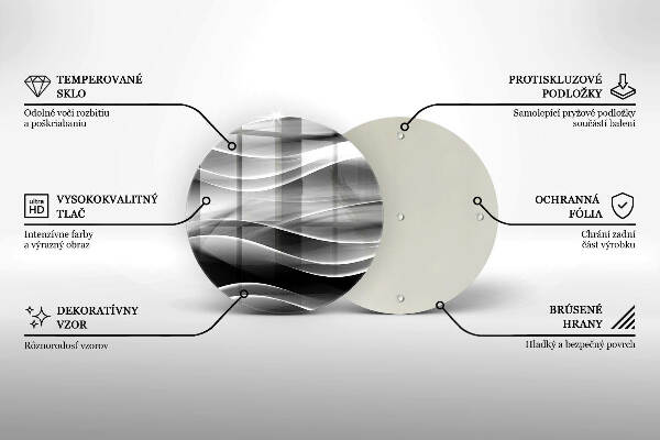 Unterlage für Kerzen Abstrakte, sanfte Linien