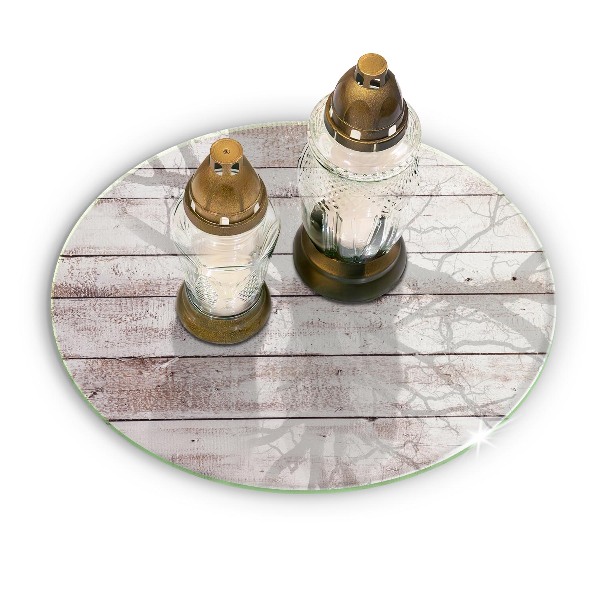 Grabkerzen Unterlage Alte Holzbretter