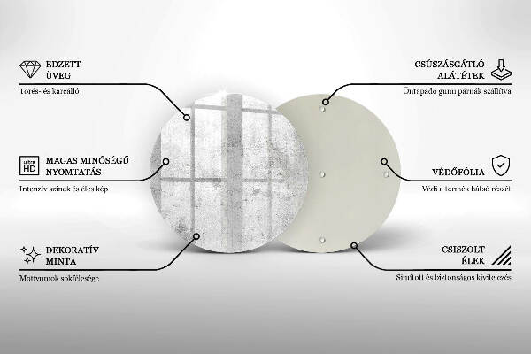 Unterlage für Kerzen Betonstruktur