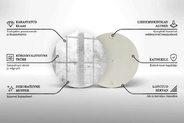 Unterlage für Kerzen Betonstruktur