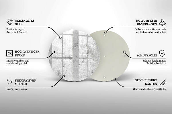 Unterlage für Kerzen Betonstruktur