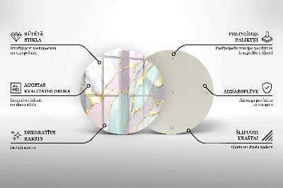 Grabkerzen Unterlage Pastellfarbener Marmor