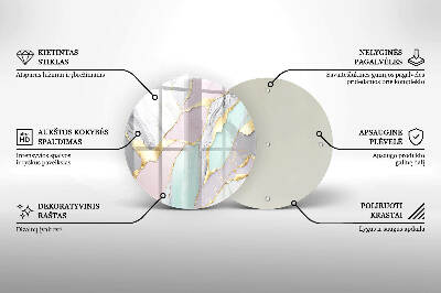 Grabkerzen Unterlage Pastellfarbener Marmor