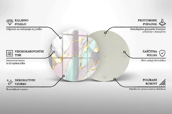 Grabkerzen Unterlage Pastellfarbener Marmor