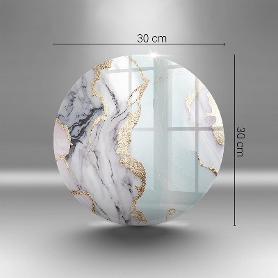 Unterlage für Kerzen Pastellfarbener Marmor