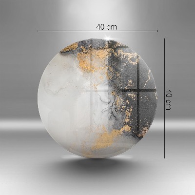Unterlage für Kerzen Abstraktion mit Gold