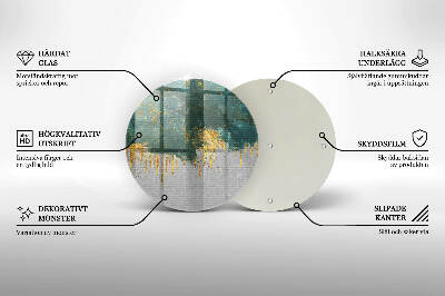 Grabkerzen Unterlage Abstraktion mit Gold