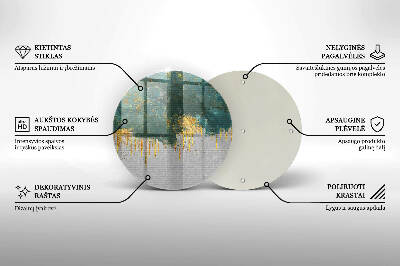 Grabkerzen Unterlage Abstraktion mit Gold