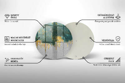 Grabkerzen Unterlage Abstraktion mit Gold