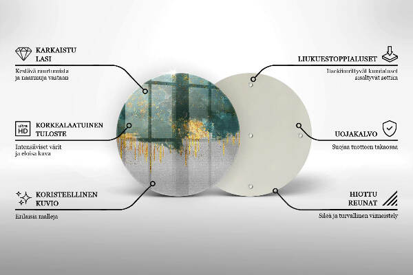 Grabkerzen Unterlage Abstraktion mit Gold