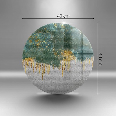 Grabkerzen Unterlage Abstraktion mit Gold