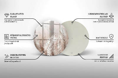 Unterlage für Kerzen Boho-Laubvegetation