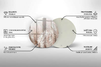 Unterlage für Kerzen Boho-Laubvegetation