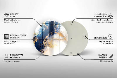 Grabkerzen Unterlage Abstraktion mit Blau