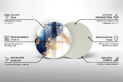 Grabkerzen Unterlage Abstraktion mit Blau