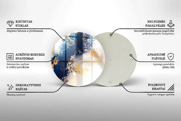 Grabkerzen Unterlage Abstraktion mit Blau