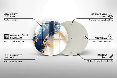 Grabkerzen Unterlage Abstraktion mit Blau