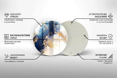 Grabkerzen Unterlage Abstraktion mit Blau