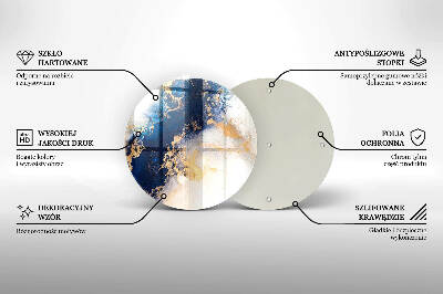 Grabkerzen Unterlage Abstraktion mit Blau