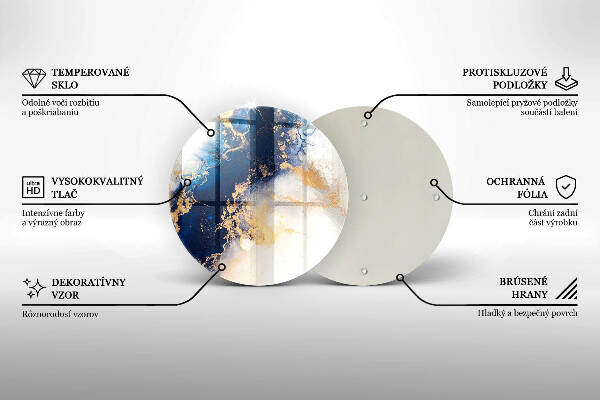 Grabkerzen Unterlage Abstraktion mit Blau