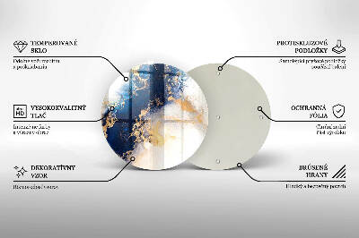 Grabkerzen Unterlage Abstraktion mit Blau