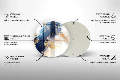 Grabkerzen Unterlage Abstraktion mit Blau