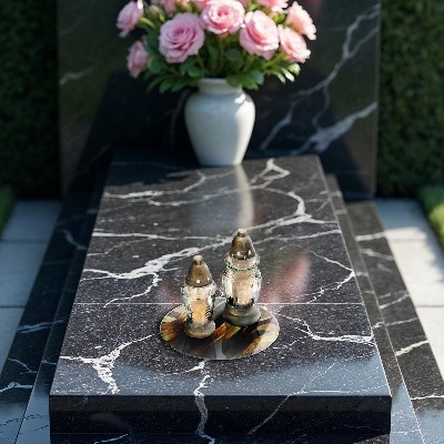 Grabkerzen Unterlage Elegante Abstraktion