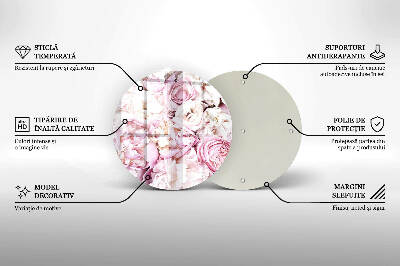 Unterlage für Kerzen Pfingstrosenstrauß