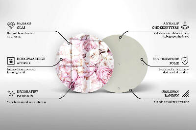 Unterlage für Kerzen Pfingstrosenstrauß