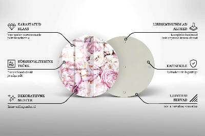 Unterlage für Kerzen Pfingstrosenstrauß