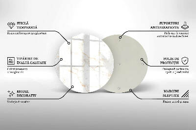 Unterlage für Kerzen Eleganter Marmorstein