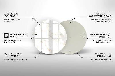 Unterlage für Kerzen Eleganter Marmorstein