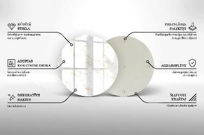 Unterlage für Kerzen Eleganter Marmorstein